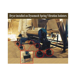 Textile Dryer on Anti-Vibration Pads